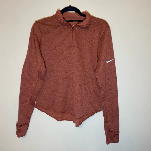 Nike Dri-Fit Women's Sphere Element 1/2 Zip Running Top Women's Size M Cedar - Picture 3 of 6